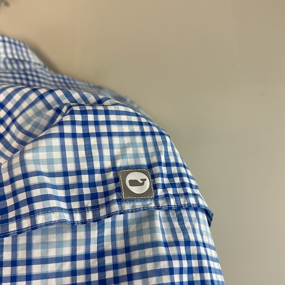 Vineyard Vines Blue And White Plaid Harbor Shirt Size S - Picture 13 of 16